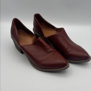 Cynthia Rowley Eddie stacked heel cutout booties.  Size 8